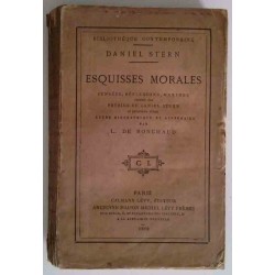 Esquisses morales, par Daniel Stern et L. de Ronchaud, Calmann-Lévy éditeur