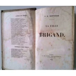 intérieur : La Fille du brigand, par S.H. Berthoud, L.de Potter libraire-éditeur