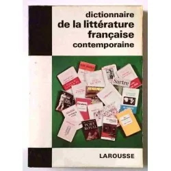 Couverture ; Dictionnaire de la littérature contemporaine, par André Bourin et Jean Rousselot, Librairie Larousse