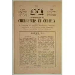 L’Intermédiaire des chercheurs et curieux, numéro 209