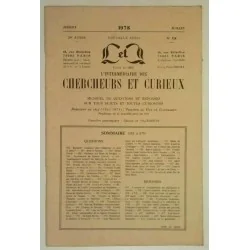 L’Intermédiaire des chercheurs et curieux, numéro 328