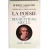 Portrait de Voltaire en médaillon, couverture illustrée du tome IV de "La Poésie du XVIIIe siècle" par Sabatier.