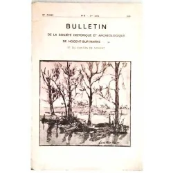 Couverture du Bulletin historique de Nogent-sur-Marne n°6, 1966, avec portrait de Daguerre en frontispice