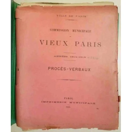 Commission municipale du vieux Paris 1914-1916, Imprimerie municipale,  L’histoire des quartiers parisiens