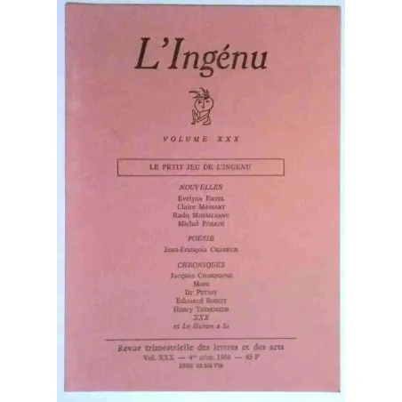 L’ingénu volume 30, collectif, imprimerie Chastanier   1986