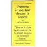 Couverture du livre "L’Homme et son âme devant la société" Oscar Wilde, édition Pauvert 1971,
