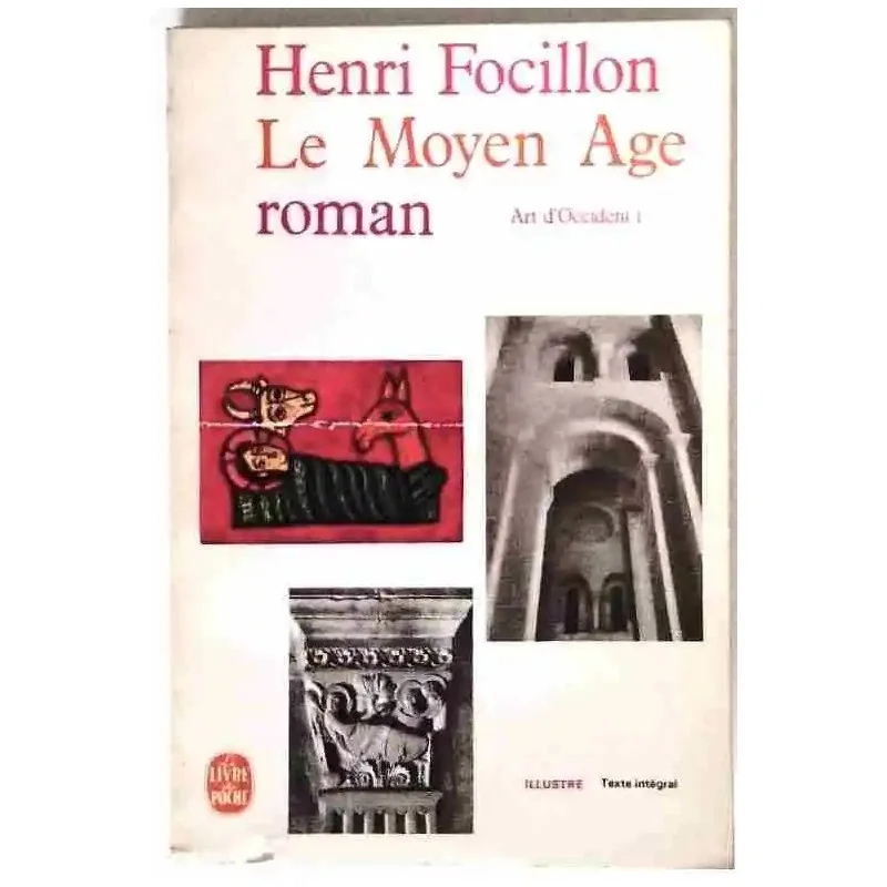 Couverture du livre Art d’Occident de Henri Focillon, étude illustrée sur l’art roman au Moyen Âge.