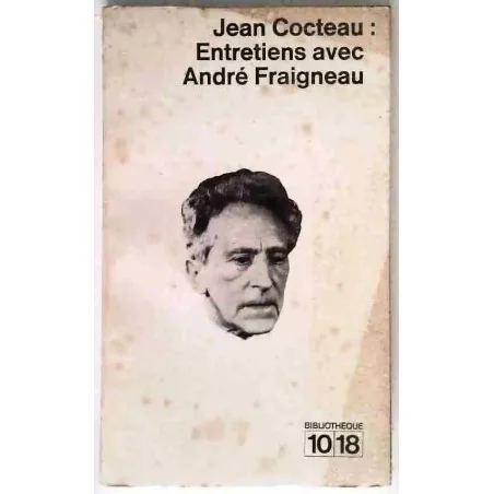 Couverture illustrée de l’édition originale des Entretiens avec André Fraigneau par Jean Cocteau, 1965.