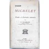 Couverture de l’édition 1930 de Michelet, étude et extraits annotés, collection Pallas, Librairie Delagrave.
