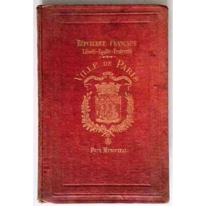 Couverture du livre "Pourquoi et comment visiter les musées" par Charles Morice, Armand Colin, vers 1910, reliure rouge et or.