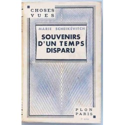 Souvenirs d’un temps disparu, par Marie Scheikévitch, Plon
