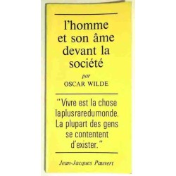 L’Homme et son âme devant la société, par Oscar Wilde, J.J. Pauvert