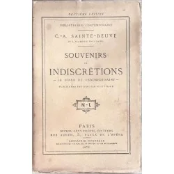 Souvenirs et indiscrétions, Le Diner du vendrediSaint,  par Sainte-Beuve, Michel Lévy 1872