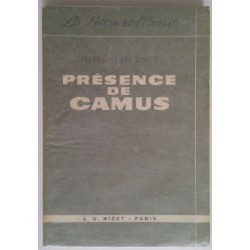 Présence de Camus, par Pierre-Henri Simon, Librairie Nizet.