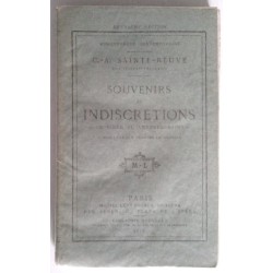 Souvenirs et indiscrétions, par C. A. Sainte-Beuve, Michel Lévy frères Éditeurs.