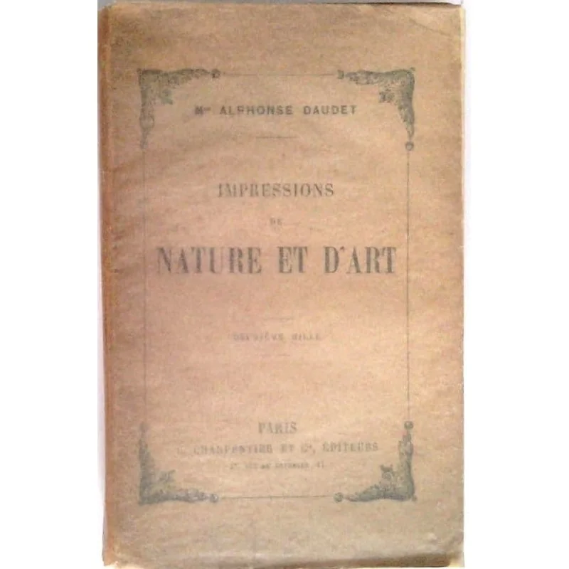 Impressions de nature et d’art, par Mme Alphonse Daudet, G. Charpentier éditeur.