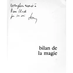 Bilan de la magie, par Maurice Bessy, Albin Michel.