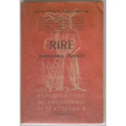 Introduction à l’étude scientifique du rire phénomène humain , collectif, Flammarion